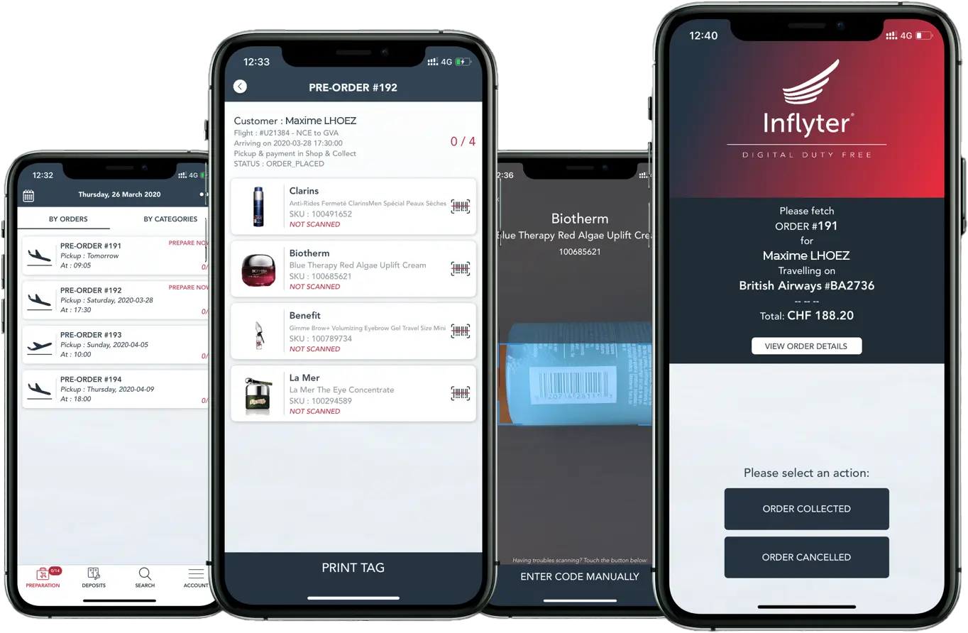 Photo: Different retailer brandings or airport configurations